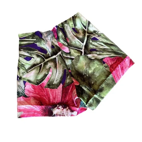 Tropical Print Shorts - Picture 2 of 2